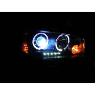 Spyder LED Dual Halo Projector Headlights (Chrome): Dodge Charger 2006 - 2010