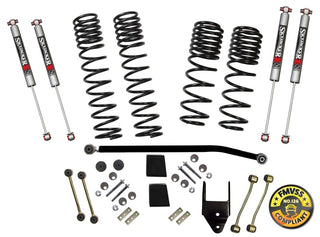 Skyjacker 2 Stage 3.5in-4in Coil System Long Travel: Jeep Wrangler JL Non-Rubicon 2018-2019 / 2021-2024 3.6L / 2.0L Turbo