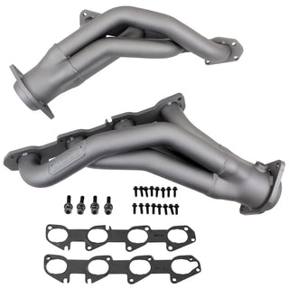 BBK Performance Shorty Headers (Titanium Ceramic Finish): 300 / Challenger / Charger 6.4L SRT & ScatPack 2011 - 2024