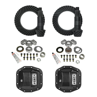 Yukon Gear & Axle High Stage 2 Re-Gear Kit 4.88 Ratio 24 Spline: Jeep Wrangler 2018-2024 3.6L / 6.4L 392