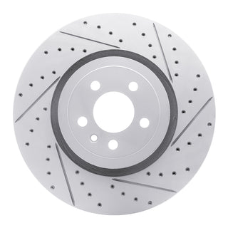DFC 14-23 Dodge Charger Front Right Drilled & Slotted Geoperformance Rotor (Part Number 830-40035R)
