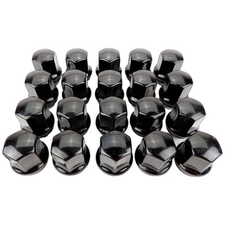 Crown Auto Black Lug Nut Kit M14x1.5: Fits Jeep 2018-2024 Wrangler / Gladiator / Grand Cherokee