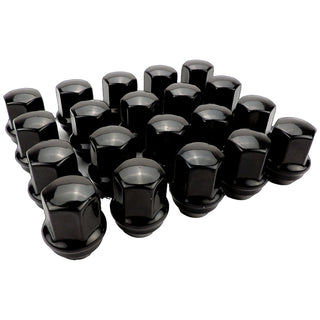 Crown Auto Black Lug Nut Kit M14x1.5: Fits Jeep 2018-2024 Wrangler / Gladiator / Grand Cherokee