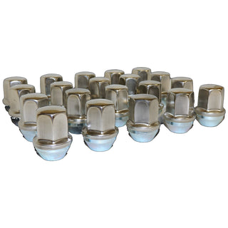 Crown Auto 20-Pc SS Capped Lug Nut Set M14x1.5: Fits Jeep 2018-2024 Wrangler / Gladiator / Grand Cherokee