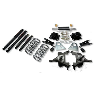 Belltech Lowering Kit 3" F 4" R drop With ND Shocks: Dodge Ram V8 (Extended Cab Auto Trans) 1994 - 1999