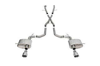 Corsa Xtreme Exhaust System: Dodge Durango SRT 6.4L 392 / 6.2L Hellcat 2018 - 2024