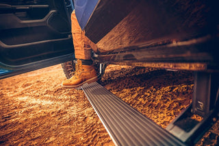 AMP Research Black PowerStep Plug N Play: Ram 1500 2019-2024 w/ OEM Illumination