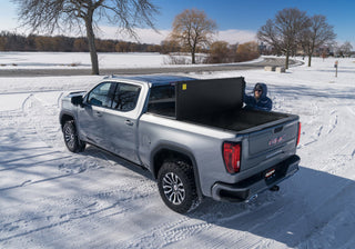 UnderCover Triad Hard-Folding Truck Bed Cover 6.4ft: Fits Most Ram 1500 Models (2019-2026) - Matte Black