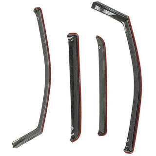 Westin 2007-2018 Jeep Wrangler Unlimited 4dr Wade In-Channel Wind Deflector 4pc - Smoke