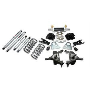Belltech Lowering Kit 3" F 4" R drop With SP Shocks: Dodge Ram V8 (Extended Cab Auto Trans) 1994 - 1999
