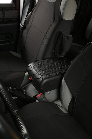 Rugged Ridge Center Console Cover Black (INTERIOR): Jeep Wrangler 2007-2010 3.8L V6