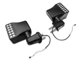 Raxiom Off-Road LED Manual Mirrors w/ Turn Signals: Fits Most Jeep Wrangler Models (2007-2018)
