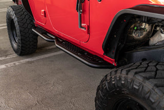DV8 Offroad OE Plus Side Steps: Jeep Wrangler JK 2007-2018 / Grand Cherokee 2005-2010