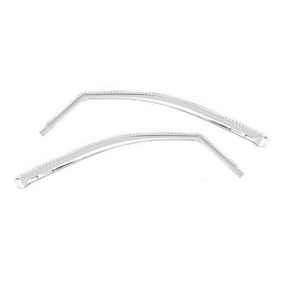 Putco Element Chrome Window Visors (FRONT): Fits Most Jeep Wrangler JK Models (2007-2018)