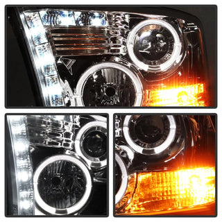 Spyder LED Halo Projector Headlights (Chrome): Dodge Ram 2009 - 2014