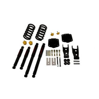 Belltech Lowering Kit 3" F 4" R drop With ND Shocks: Dodge Ram 2500 (V10 & Diesel) 1994 - 2002