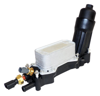 Crown Auto Engine Oil Filter & Cooler Assembly w/ Pressure & Temp Sensors: Jeep Wrangler JK / Grand Cherokee 2014-2016