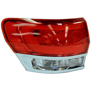 Crown Auto Left Tail Lamp Assembly Chrome Bezel (REAR LEFT): Jeep Grand Cherokee 2014-2018
