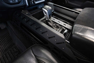 Addictive Desert Designs Center Console Molle Panels & Digital Device Bridge: Ram 1500 (2019-2024) - Black Powder Coat