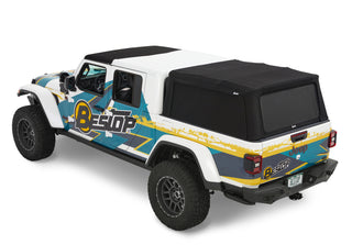 Bestop Supertop For Truck 5 Ft Bed Black Diamond (REAR): Jeep Gladiator 2020-2024 3.0L / 3.6L V6