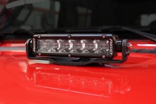 Go Rhino Light Mount for Two 6in Single Row LED Bars: Fits Most Jeep Wrangler / Gladiator Models (2007-2026)