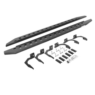 Go Rhino RB20 Slim Running Boards Kit w/ Brackets: Ram 2500 / 3500 Crew Cab 2011-2018 - Bedliner Coating