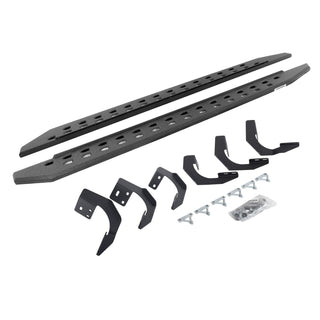 Go Rhino RB20 Slim Running Boards Kit w/ Brackets: Ram 1500 / 1500 Classic (2011-2024) - Bedliner Coat