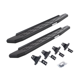 Go Rhino RB30 Textured Black Powder Coat Running Boards Complete Kit: Fits Most Jeep Wrangler Models (2007-2026)