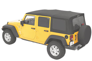 Bestop JK Rep A-Top Sailcloth Tinted Windows No Door Skins (4-DOOR): Jeep Wrangler 2010-2018 3.6L/3.8L