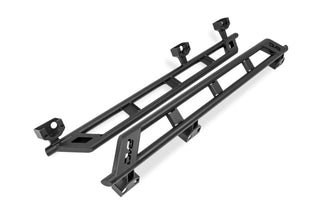 DV8 Offroad HD Rock Sliders 2" Tubing: Jeep Wrangler JK 4-Door 2007-2018 3.8L/3.6L V6/2.0L Turbo - Black