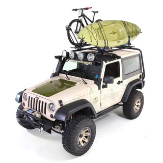 Rugged Ridge Sherpa Roof Rack (TOP): Jeep Wrangler 2007-2018 3.6L/3.8L V6