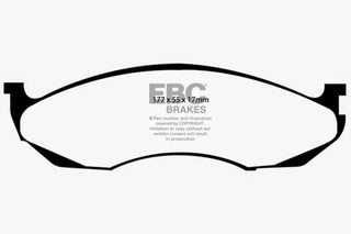 EBC Ultimax2 Brake Pads (FRONT): Jeep Grand Cherokee (93-96) / Wrangler (90-06)