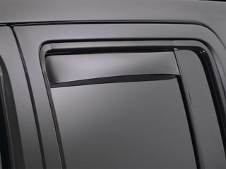 WeatherTech Rear Side Window Deflectors (2PC, Dark Smoke): Dodge Ram Crew Cab 2009 - 2018