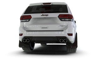 Rally Armor UR Premium Urethane Mud Flaps: Jeep Grand Cherokee (2011-2021) - Black w/ Red Logo