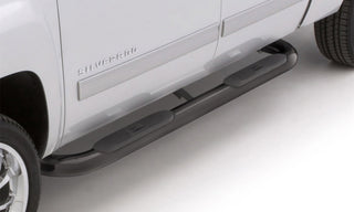 LUND 4in. Oval Curved Steel Nerf Bars: Fits Ram 2500 / 3500 / 1500 5.7L 6.7L 6.4L 3.6L 3.0L - Black