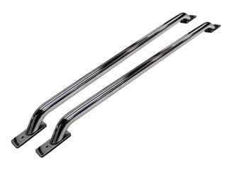 Go Rhino Chrome Stake Pocket Bed Rails: Fits Most Dodge / Ram Models (1994-2026)