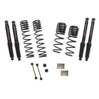 Skyjacker 1.5in Dual Rate Long Trvl Sus Lift Kit w/Blk Max Shocks: Jeep Wrangler JL 2020-2023 3.0L EcoDiesel