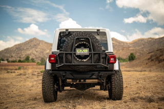 DV8 Offroad Body Mounted Tire Carrier: Jeep Wrangler JL 2018-2025 3.6L / 6.4L 392