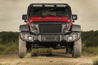 Rugged Ridge Spartacus Front Bumper Black: Jeep Wrangler 2007-2018 2.0L/3.6L/3.8L V6