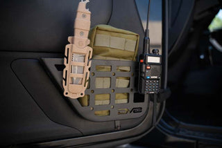 DV8 Offroad Slim Front Door Molle Pockets (FRONT): Jeep Wrangler JK 2011-2018 3.8L/3.6L V6