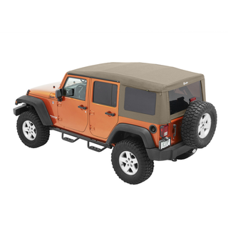 Bestop Supertop Ultra Soft Top Pebble Beige (F&R): Jeep Wrangler JK 2007-2018 3.8L/3.6L