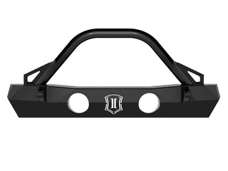 ICON Pro Series Front Bumper (FRONT): Jeep Wrangler (18-22) / Gladiator (20-22) w/ Bar and Tabs