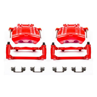 Power Stop 2012 Chrysler 300 Front Red Calipers w/Brackets - Pair