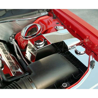 American Car Craft Water Tank / Power Steering Cover: Dodge Challenger R/T SRT8 2008 - 2010