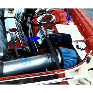 American Car Craft Water Tank / Power Steering Cover: Dodge Challenger R/T SRT8 2008 - 2010