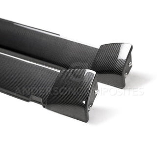 Anderson Composites OEM Carbon Fiber Side Skirts (Pair): Dodge Challenger 2018 - 2023 (Hellcat & ScatPack Widebody Only)