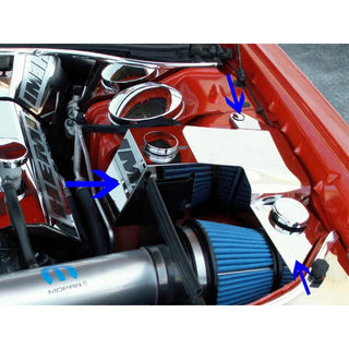 American Car Craft Water Tank / Power Steering Cover: 300C / Charger / Magnum 5.7L Hemi & 6.1L SRT8 2005 - 2010