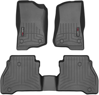 WeatherTech FloorLiner Front & Rear Floor Mats (Black): Jeep Gladiator 2020 - 2025