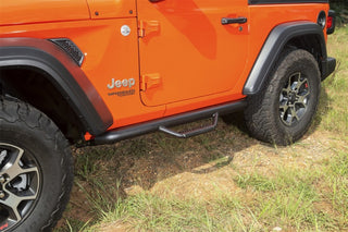 Rugged Ridge Spartan Nerf Bar Textured Black: Jeep Wrangler JL 2018-2025 w/ 3.6L V6 / 3.0L EcoDiesel / 2.0L Turbo