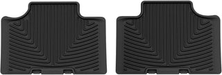 WeatherTech All-Weather Rear Floor Mats (Black): Dodge Durango (11-25) / Jeep Grand Cherokee (11-21) w/ 2 Rows